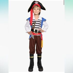 Kids Pirate Costume Boys, Pirate Boy Costume Deluxe Halloween Cosplay Set